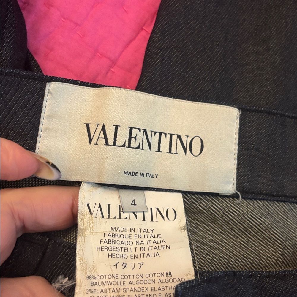Valentino Dark Denim Jeans, US4 - Picture 8 of 8